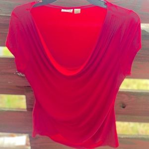 Cato red blouse (large)